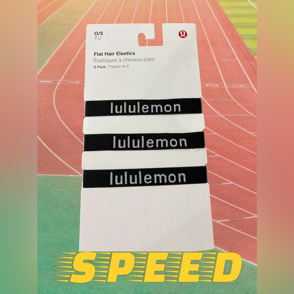 lululemon Flat Hair Elastics 6 pack OS - Picture 2 of 4